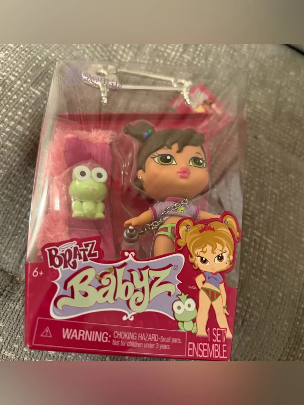 Pink Babyz Doll with Green Frog Friend